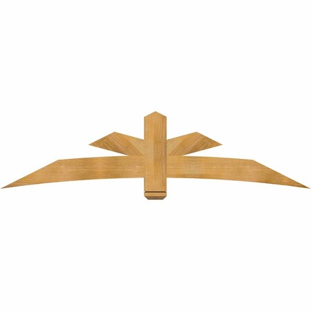 Ekena Millwork Alberta Rough Sawn Timber Gable Bracket, Western Red Cedar, 84"W x 21"H x 4"D x 6"F, 6/12 Pitch GBW084X21X0406ALB00RWR